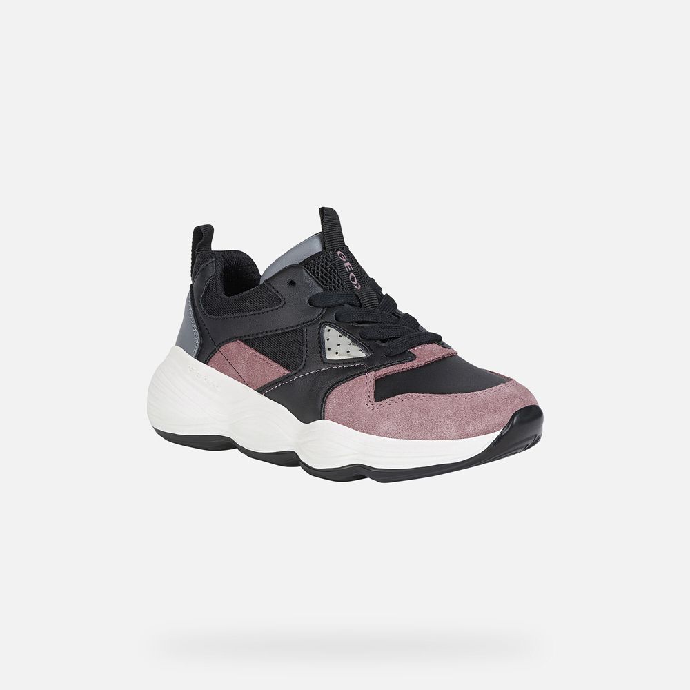 Geox Sneakers Black/Pink Bubblex - Geox Girls Shoes - MDVTAB370